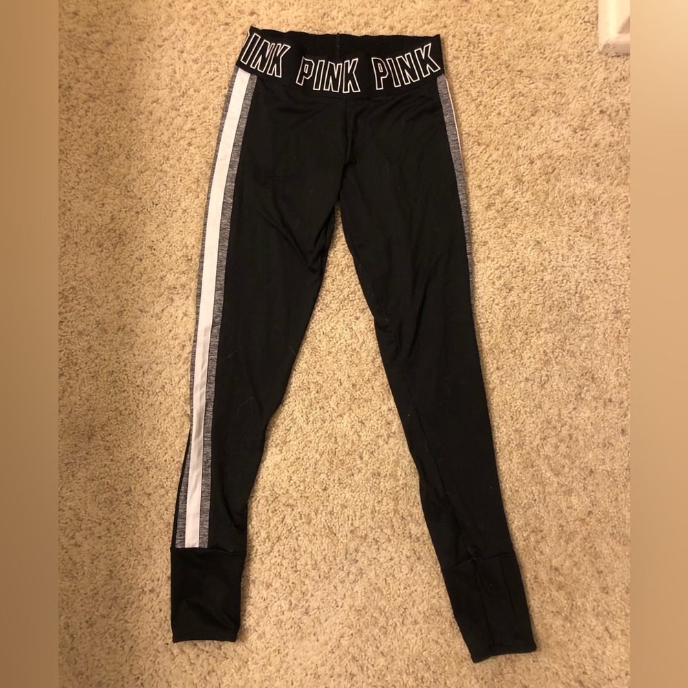Victoria secret pink black leggings